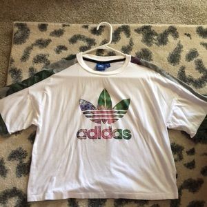 Floral Adidas T-shirt